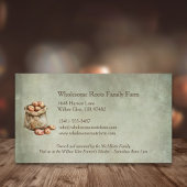水素朴色ファミリーファーム、地元の農産物 名刺