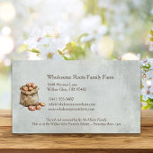 水素朴色ファミリーファーム、地元の農産物 名刺