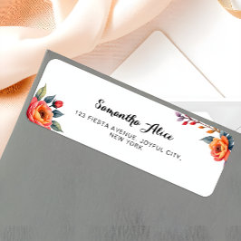 水素朴色フォラル誕生日差出人住所 ラベル