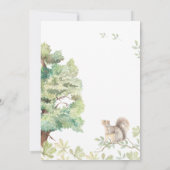 水素朴色フォレスト婚約パーティ 招待状 (裏面)