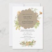 水素朴色フォレ結婚スト 招待状 (正面)