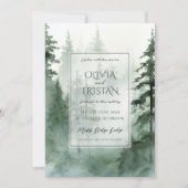 水素朴色フォレ結婚スト 招待状 (正面)