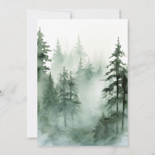 水素朴色フォレ結婚スト 招待状 (裏面)