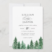 水素朴色フォレ結婚スト 招待状 (正面)