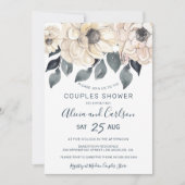 水素朴色フローラエレガントカップル 招待状 (正面)