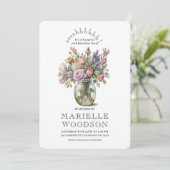 水素朴色フローラサプライズ70誕生日 招待状 (スタンド正面)