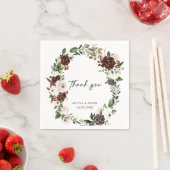 水素朴色フローラジオメト結婚リ スタンダードカクテルナプキン (インサイチュ)