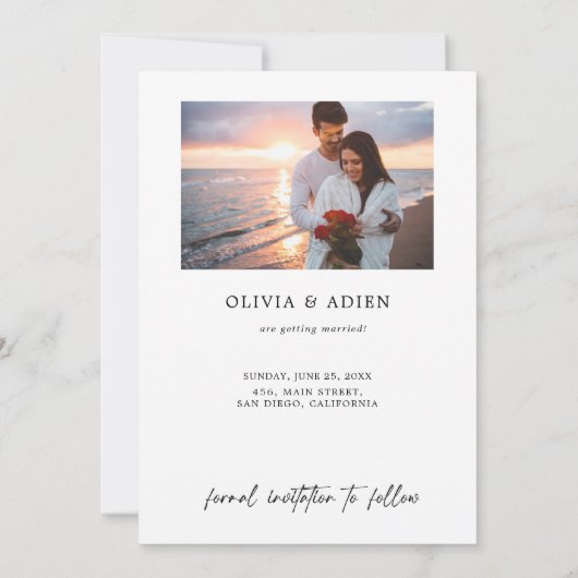 水素朴色フローラジオメト結婚リ セーブザデート (裏面)