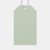 水素朴色フローラブライダルシャワーギフトラベル ギフトタグ (裏面)