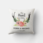 水素朴色フローラボーホ狩りオーバー結婚ズ クッション (裏面)