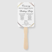 水素朴色フローラボー結婚式 プログラム ハンドファン (裏面)