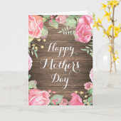 水素朴色フローラマザーズデイカード カード (黄色い花)