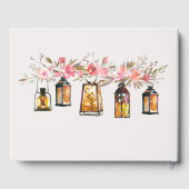 水素朴色フローラランタン結婚ズ ゲストブック (裏面)