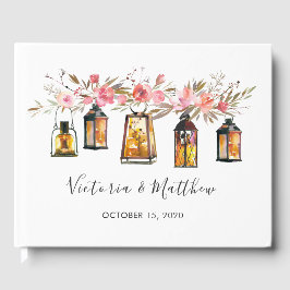 水素朴色フローラランタン結婚ズ ゲストブック