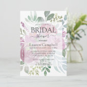 水素朴色フローラ埃バラブライダルシャワー 招待状 (スタンド正面)