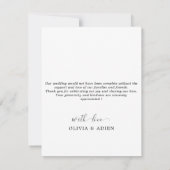 水素朴色フローラ幾何写真 サンキューカード (裏面)