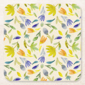 水素朴色フローラ植物園 スクエアペーパーコースター (正面)