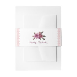 水素朴色フローラ秋の結婚式 招待状ベリーバンド