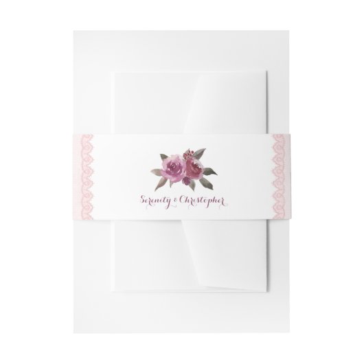 水素朴色フローラ秋の結婚式 招待状ベリーバンド (正面例)