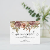 水素朴色フローラ秋スクリプト移動 案内ポストカード (スタンド正面)