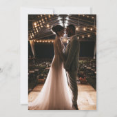 水素朴色フローラ結婚の写真 招待状 (裏面)