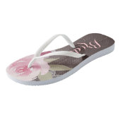 水素朴色フローラ結婚花嫁 ビーチサンダル (アングル)