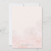 水素朴色フローラ赤面ブライダルシャワー 招待状 (裏面)