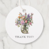 水素朴色フローラ70誕生日 フェイバータグ (正面)