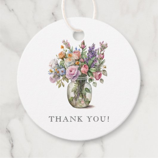 水素朴色フローラ70誕生日 フェイバータグ (正面)