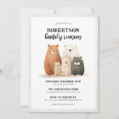 水素朴色ベアファミリー懇親会 招待状 (正面)