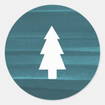 水素朴色ホリデーステッカー – ツリー