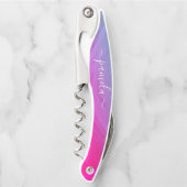 水素朴色ホログラフィックブリーズメイド名 ソムリエナイフ (正面)