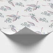 水素朴色ホワイトウィンターベリー ラッピングペーパー (角)