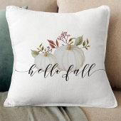 水素朴色ホワイトパンプキンズこんにちは秋 クッション