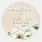 水素朴色ホワイトランヌカルス ラウンドシール (正面)