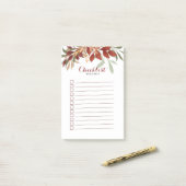 水素朴色ボヘミアン秋書道 ポストイット (デスク上)