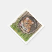 水素朴色マウス スタンダードカクテルナプキン (角)