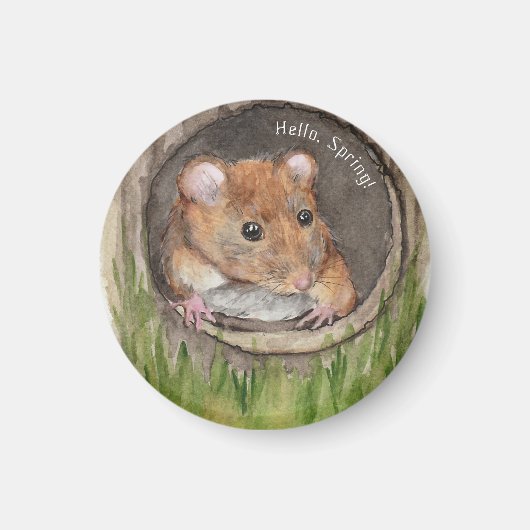 水素朴色マウス マグネット (正面)