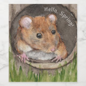 水素朴色マウス ワインラベル (シングルラベル)