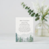 水素朴色マウンテングリーンパイン結婚ズ エンクロージャーカード (スタンド正面)