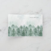 水素朴色マウンテンズパインサンキューカード 招待状 (内部)