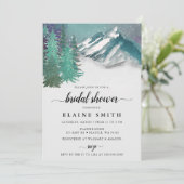 水素朴色マウンテンズパインブライダルシャワー 招待状 (スタンド正面)