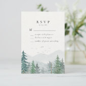 水素朴色マウンテンパインフォレ結婚ス 出欠カード (スタンド正面)