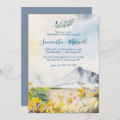 水素朴色マウンテンリハーサルディナー 招待状 (正面/裏面)