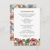 水素朴色マッシュルーム秋の結婚式 エンクロージャーカード (正面/裏面)