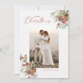 水素朴色メリークリスマスフォトカード シーズンカード (正面)