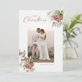 水素朴色メリークリスマスフォトカード シーズンカード (スタンド正面)