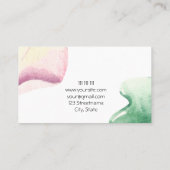 水素朴色モダン緑化フローラマッサージ 名刺 (裏面)