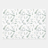 水素朴色ユーカリ葉製品 ラッピングペーパーシート (正面)