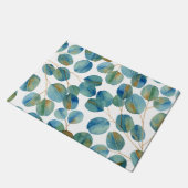 水素朴色ユーカリ葉   ドアマット (アングル)